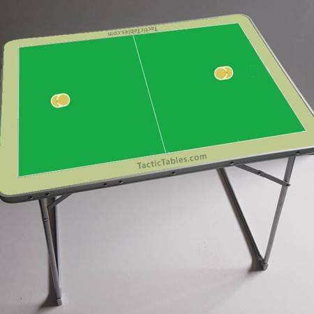 Groot Coachbord tafel Korfbal 80 x 60 x 70 cm
